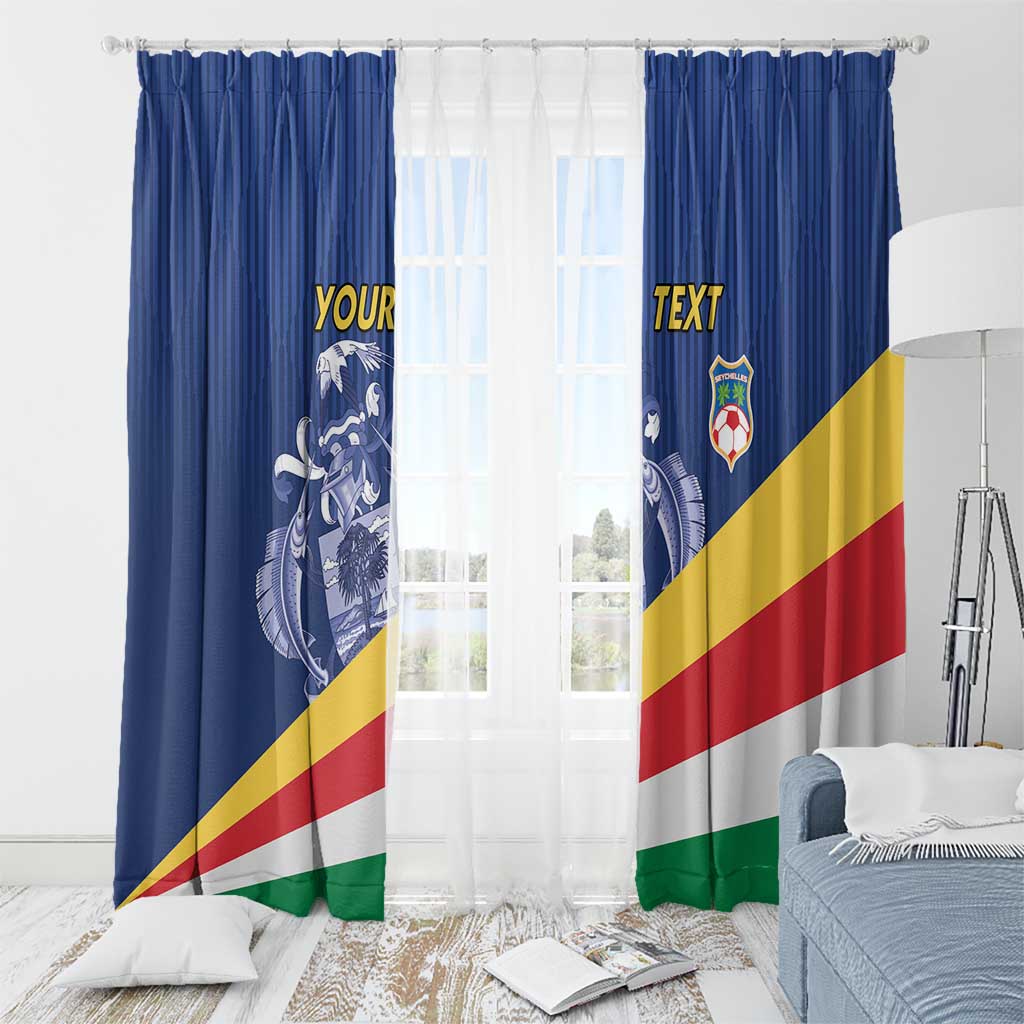 Custom Seychelles Beach Soccer 2025 Window Curtain Flag Style