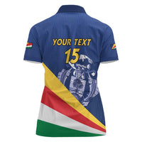 Custom Seychelles Beach Soccer 2025 Women Polo Shirt Flag Style