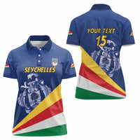 Custom Seychelles Beach Soccer 2025 Women Polo Shirt Flag Style