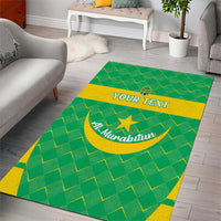 Custom Mauritania Beach Soccer 2025 Area Rug Go Al-Murabitun Go