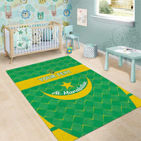Custom Mauritania Beach Soccer 2025 Area Rug Go Al-Murabitun Go