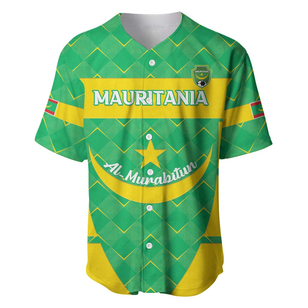 Custom Mauritania Beach Soccer 2025 Baseball Jersey Go Al-Murabitun Go