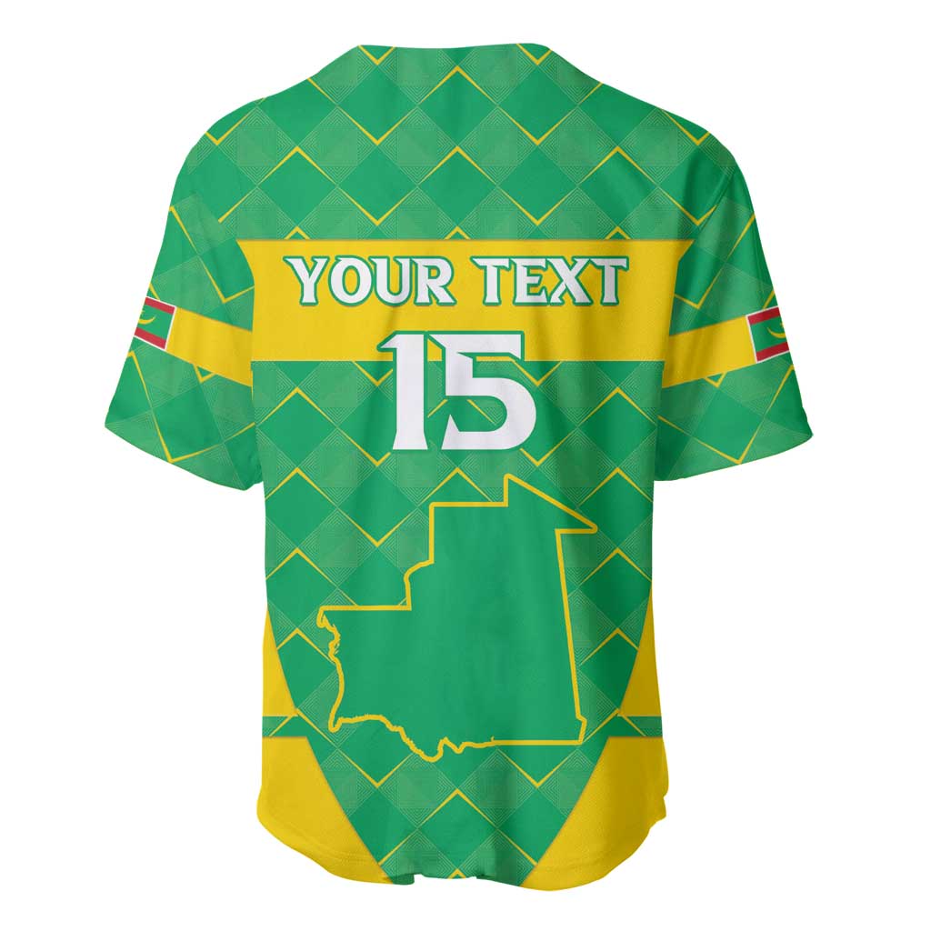 Custom Mauritania Beach Soccer 2025 Baseball Jersey Go Al-Murabitun Go