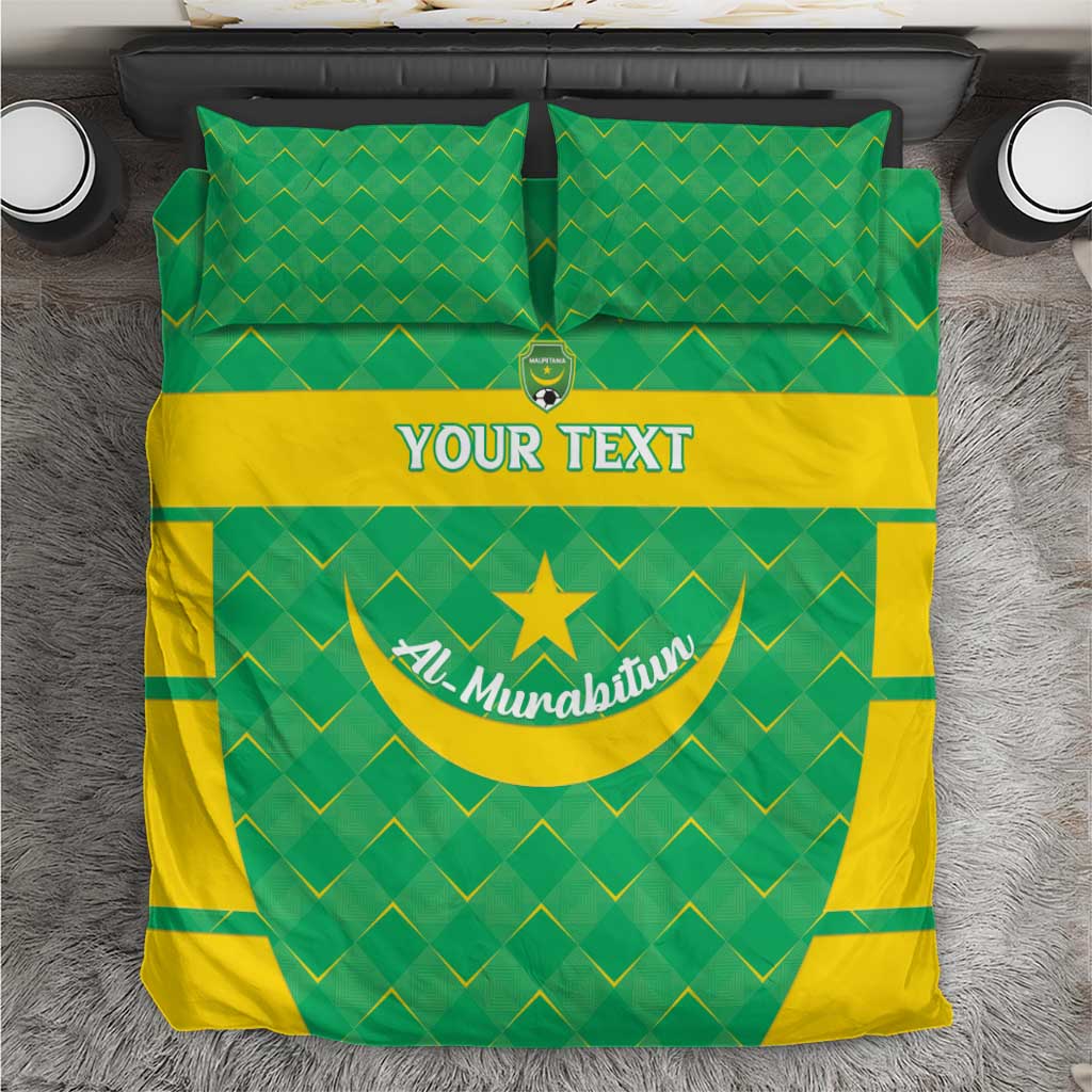 Custom Mauritania Beach Soccer 2025 Bedding Set Go Al-Murabitun Go