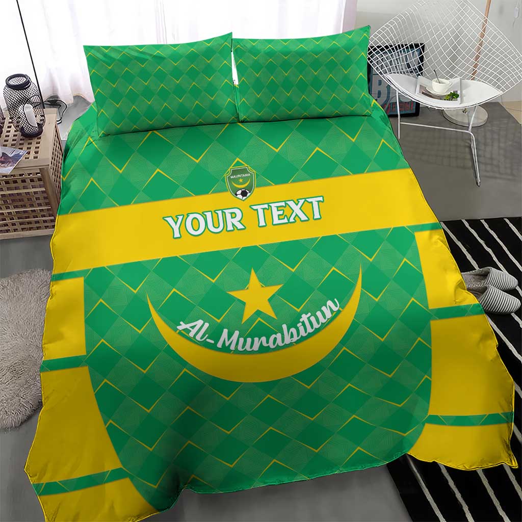 Custom Mauritania Beach Soccer 2025 Bedding Set Go Al-Murabitun Go