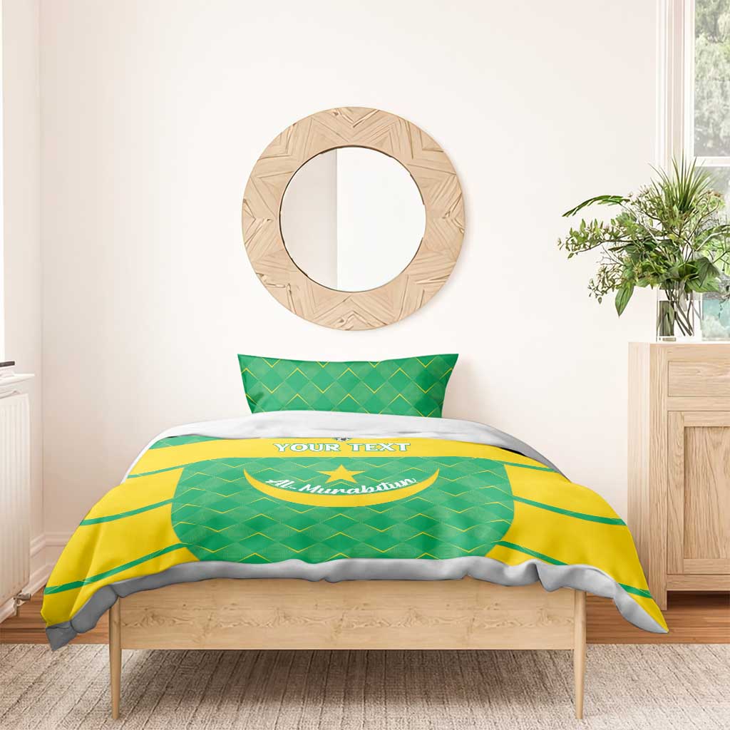 Custom Mauritania Beach Soccer 2025 Bedding Set Go Al-Murabitun Go