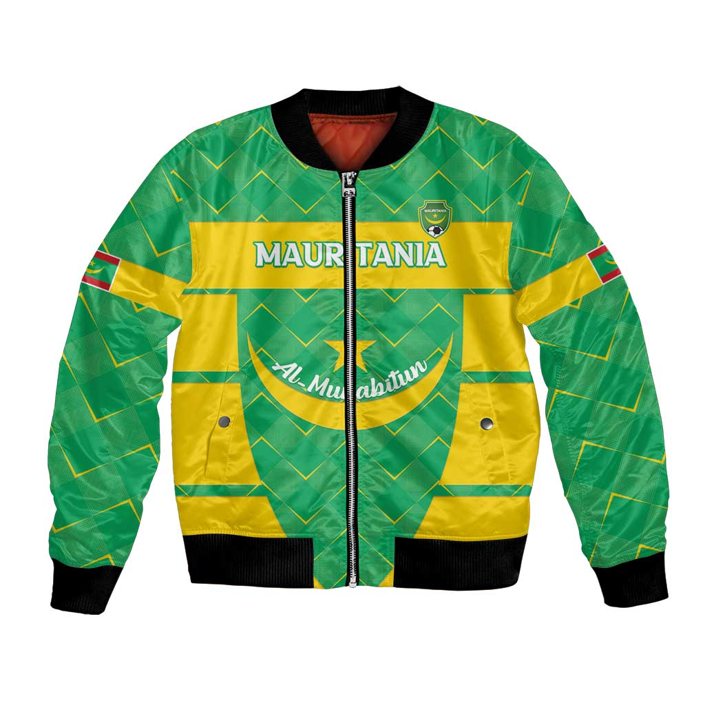 Custom Mauritania Beach Soccer 2025 Bomber Jacket Go Al-Murabitun Go