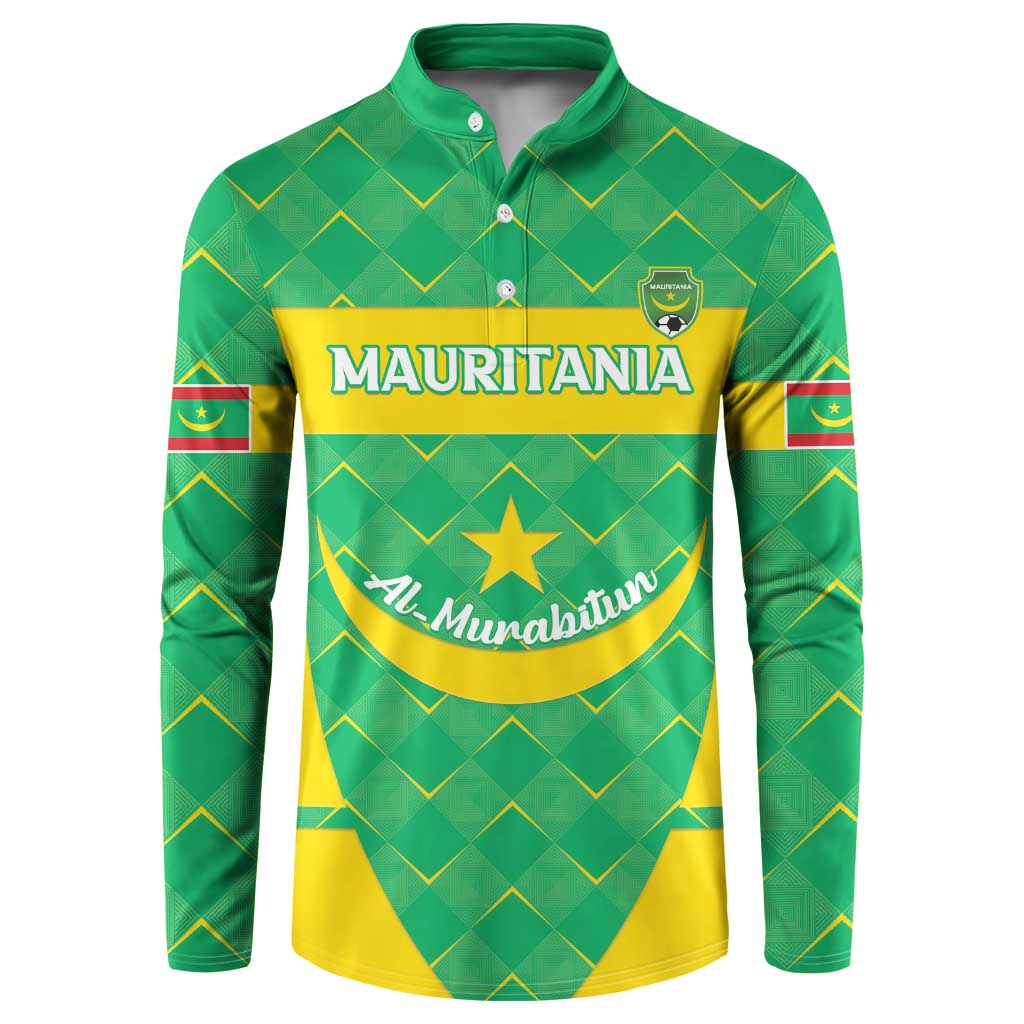 Custom Mauritania Beach Soccer 2025 Button Sweatshirt Go Al-Murabitun Go