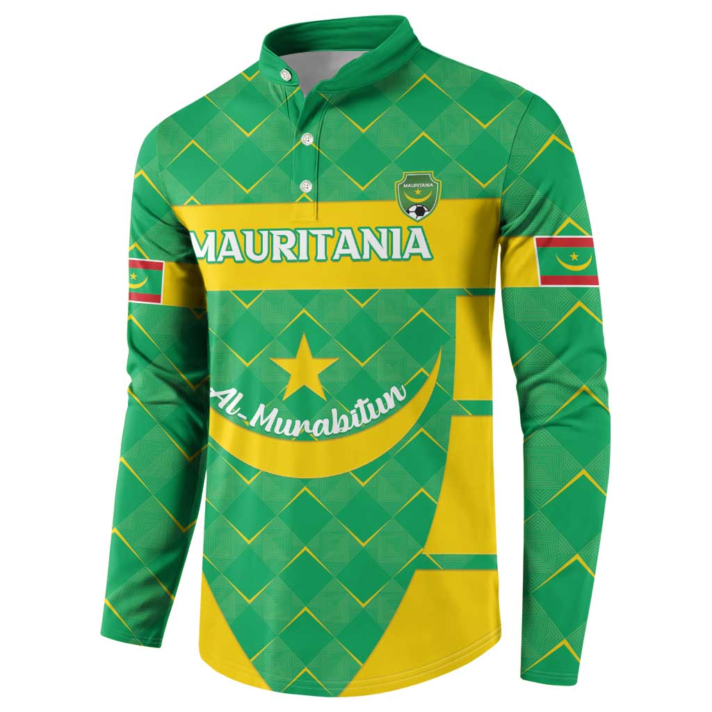 Custom Mauritania Beach Soccer 2025 Button Sweatshirt Go Al-Murabitun Go