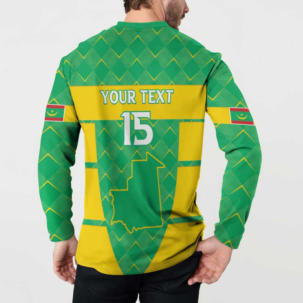 Custom Mauritania Beach Soccer 2025 Button Sweatshirt Go Al-Murabitun Go