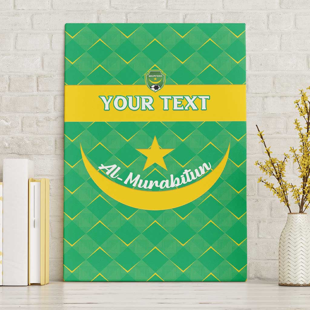 Custom Mauritania Beach Soccer 2025 Canvas Wall Art Go Al-Murabitun Go