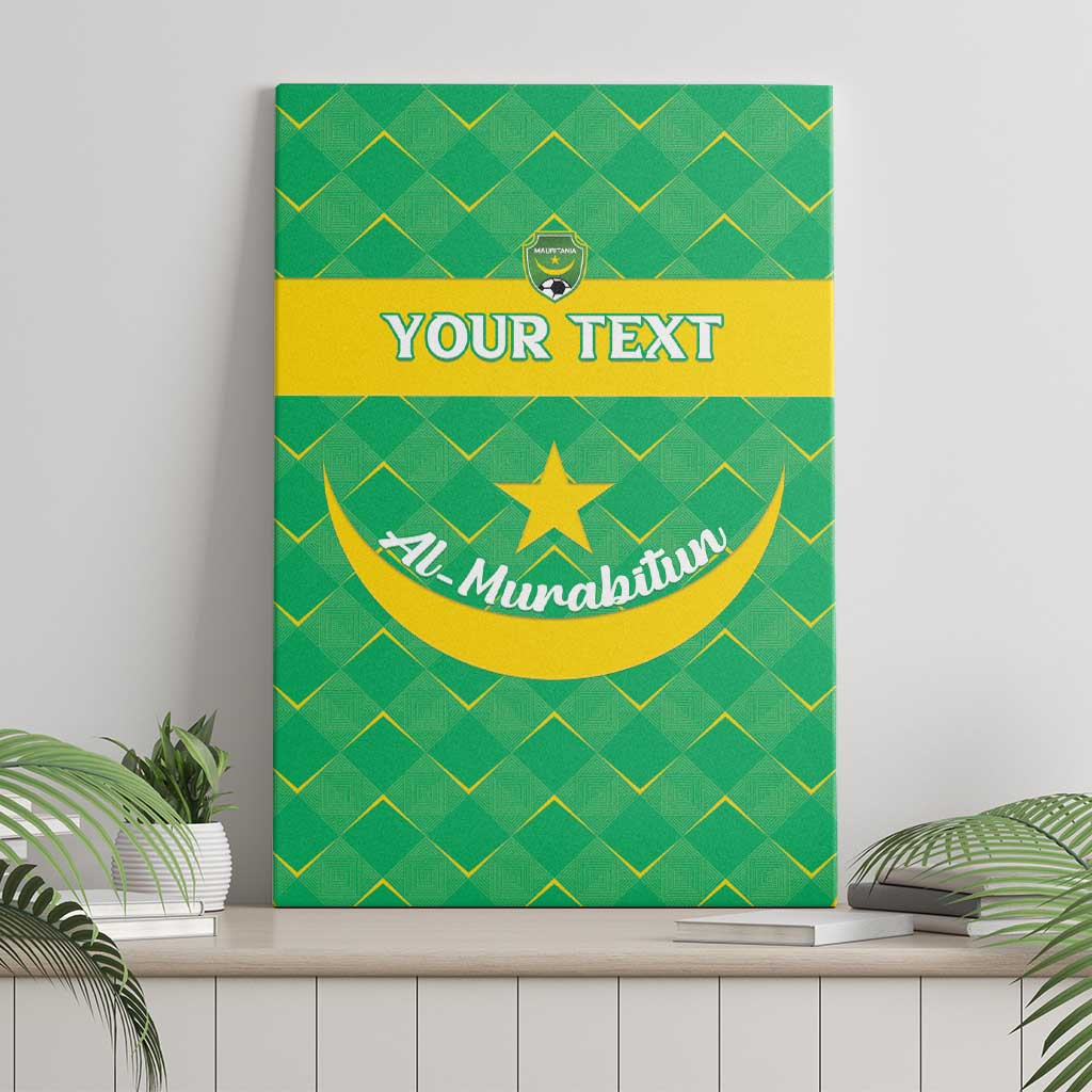 Custom Mauritania Beach Soccer 2025 Canvas Wall Art Go Al-Murabitun Go