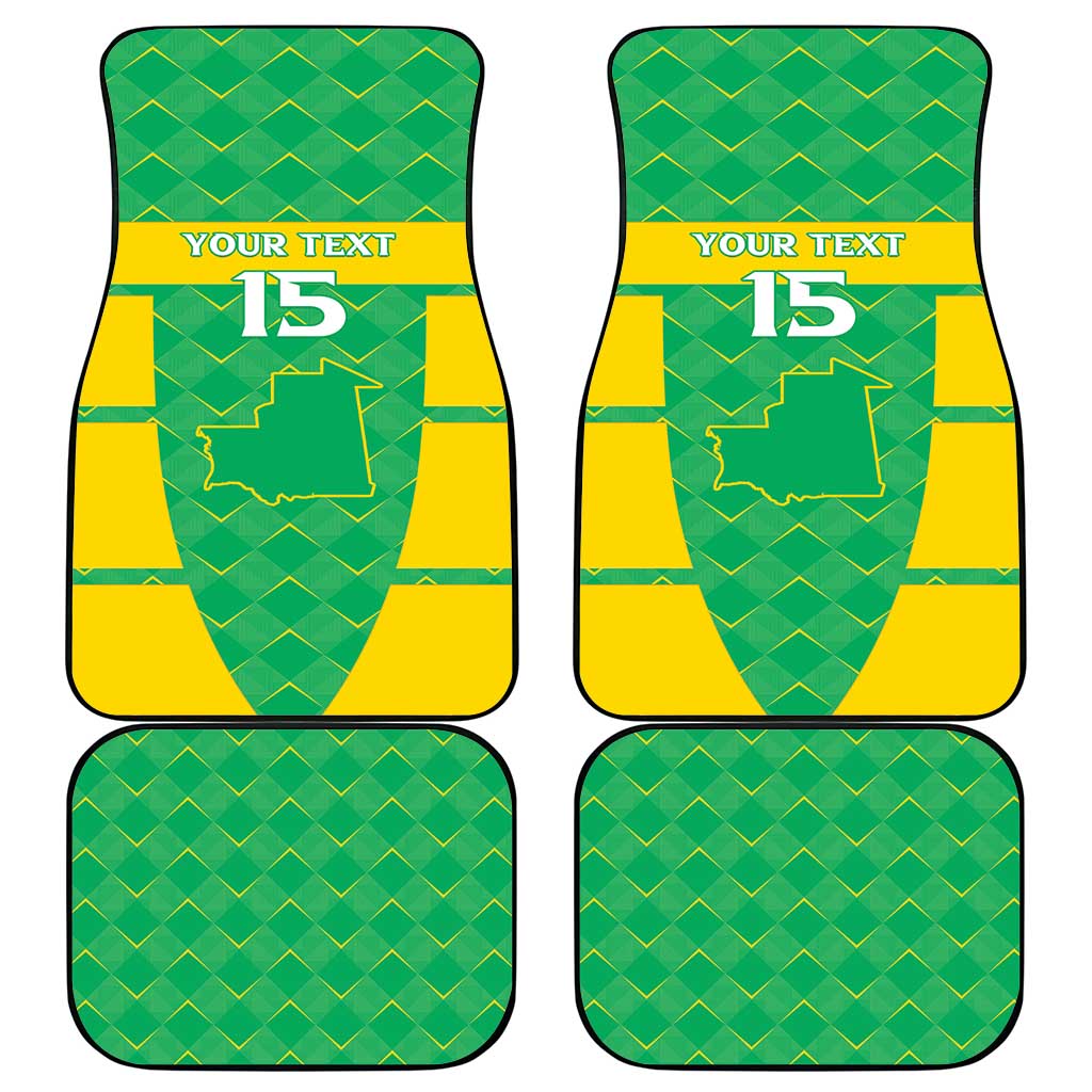 Custom Mauritania Beach Soccer 2025 Car Mats Go Al-Murabitun Go