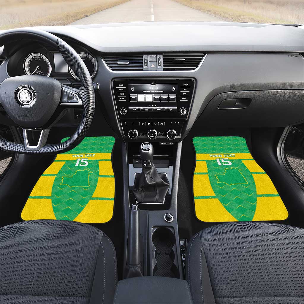 Custom Mauritania Beach Soccer 2025 Car Mats Go Al-Murabitun Go