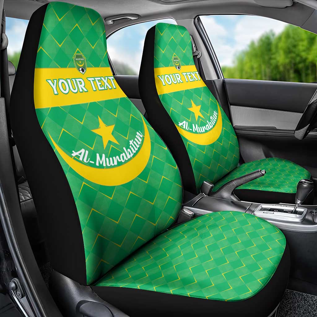 Custom Mauritania Beach Soccer 2025 Car Seat Cover Go Al-Murabitun Go