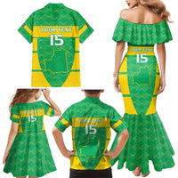 Custom Mauritania Beach Soccer 2025 Family Matching Mermaid Dress and Hawaiian Shirt Go Al-Murabitun Go