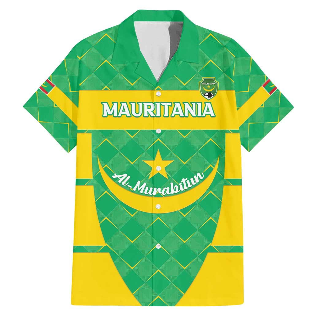 Custom Mauritania Beach Soccer 2025 Family Matching Mermaid Dress and Hawaiian Shirt Go Al-Murabitun Go