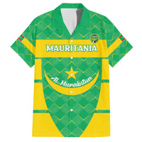 Custom Mauritania Beach Soccer 2025 Family Matching Off The Shoulder Long Sleeve Dress and Hawaiian Shirt Go Al-Murabitun Go