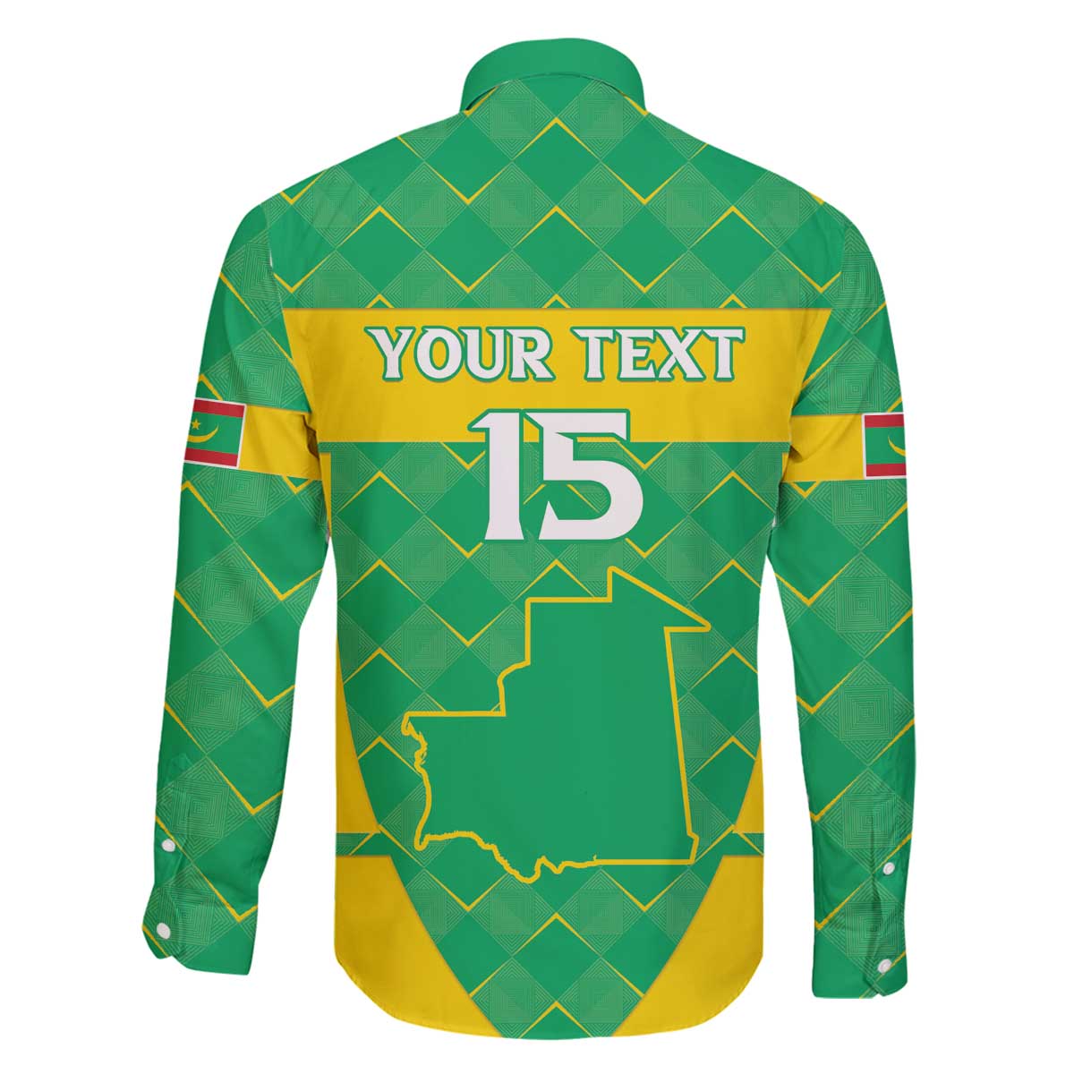 Custom Mauritania Beach Soccer 2025 Family Matching Off The Shoulder Long Sleeve Dress and Hawaiian Shirt Go Al-Murabitun Go