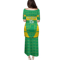 Custom Mauritania Beach Soccer 2025 Family Matching Puletasi and Hawaiian Shirt Go Al-Murabitun Go