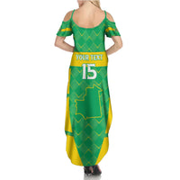 Custom Mauritania Beach Soccer 2025 Family Matching Summer Maxi Dress and Hawaiian Shirt Go Al-Murabitun Go