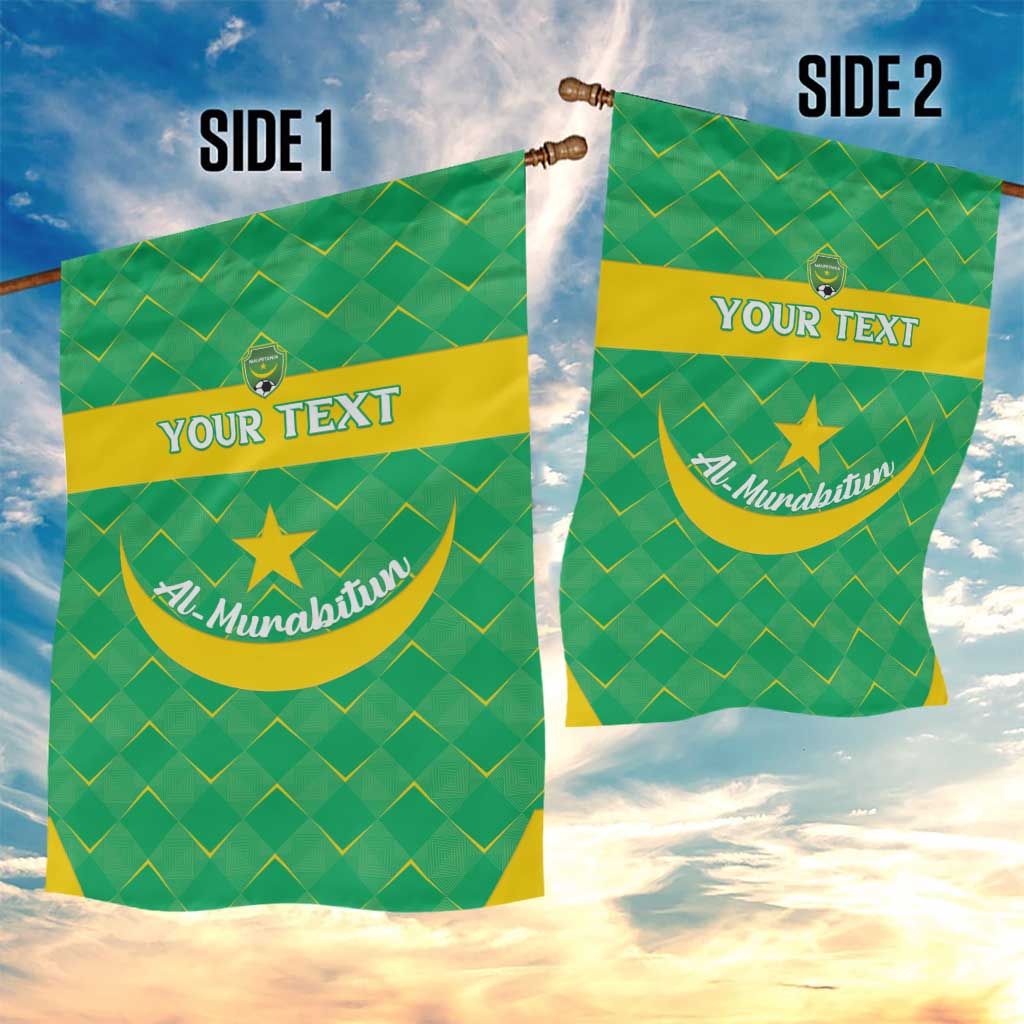 Custom Mauritania Beach Soccer 2025 Garden Flag Go Al-Murabitun Go