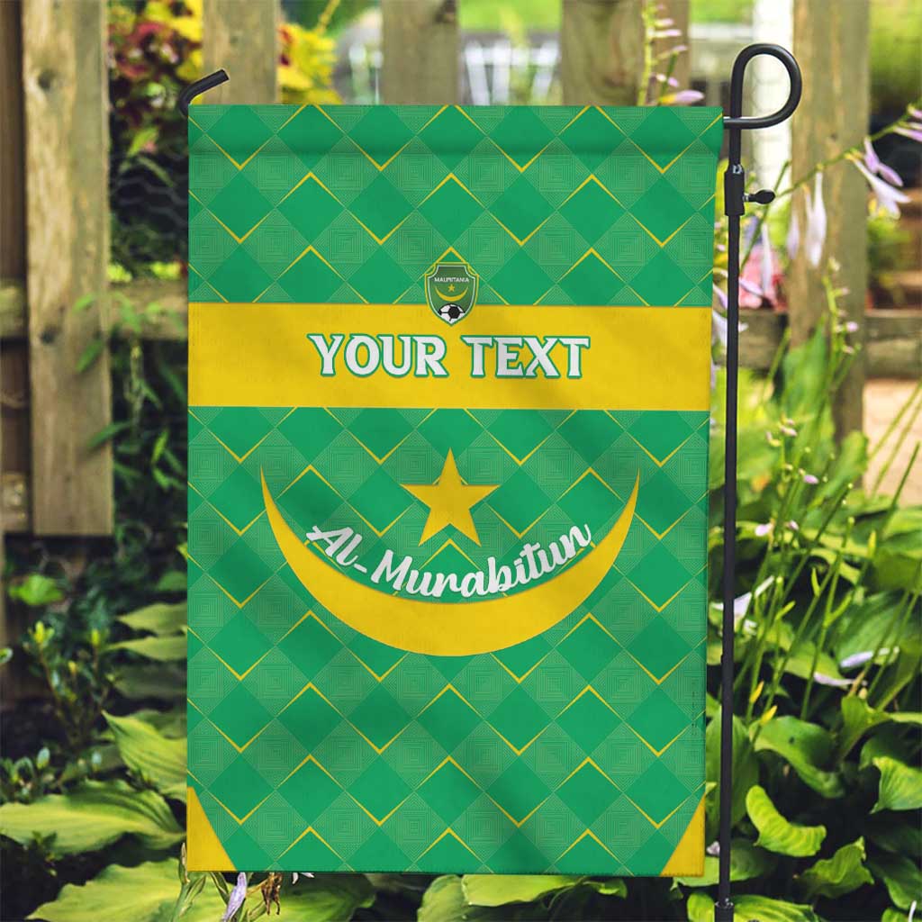 Custom Mauritania Beach Soccer 2025 Garden Flag Go Al-Murabitun Go