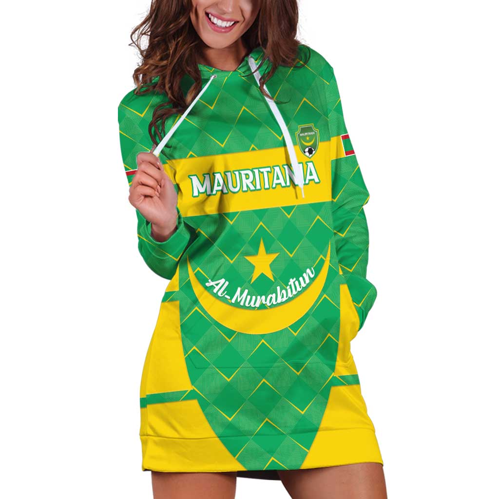 Custom Mauritania Beach Soccer 2025 Hoodie Dress Go Al-Murabitun Go