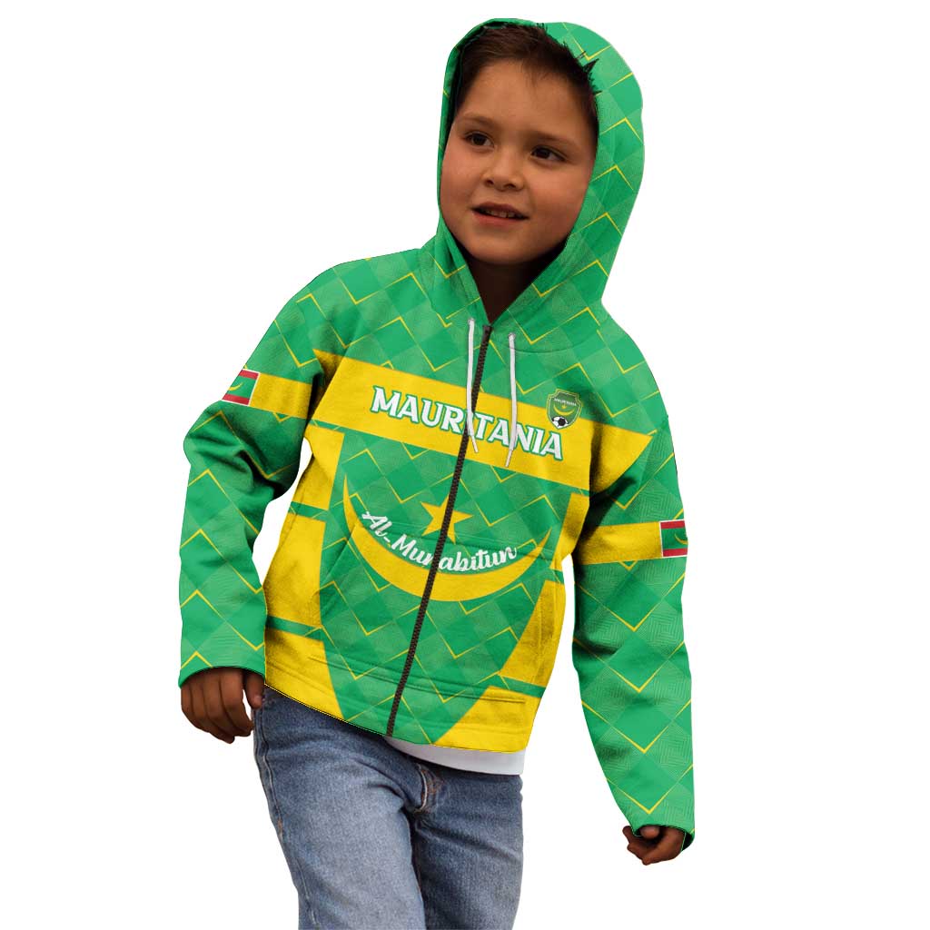 Custom Mauritania Beach Soccer 2025 Kid Hoodie Go Al-Murabitun Go