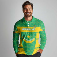 Custom Mauritania Beach Soccer 2025 Long Sleeve Polo Shirt Go Al-Murabitun Go