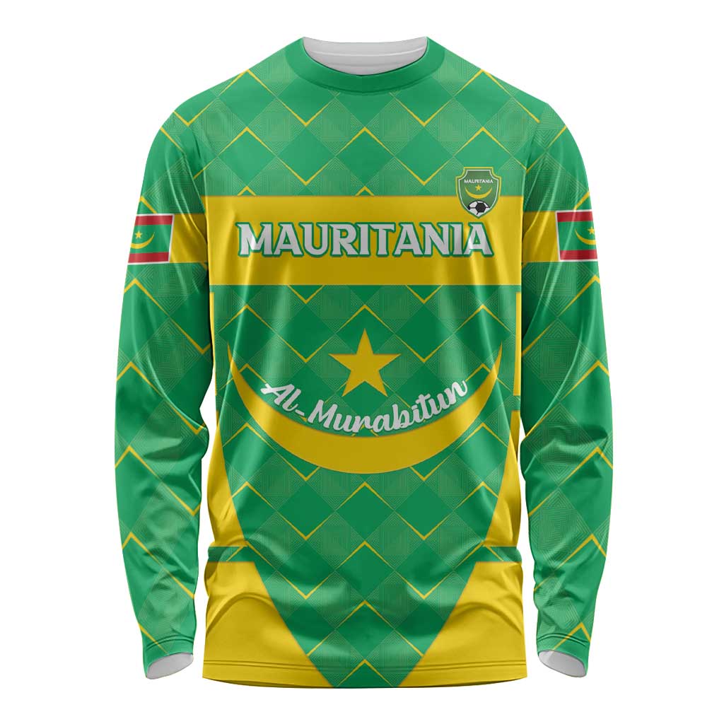 Custom Mauritania Beach Soccer 2025 Long Sleeve Shirt Go Al-Murabitun Go