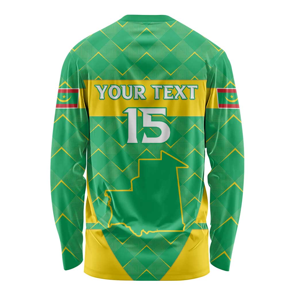Custom Mauritania Beach Soccer 2025 Long Sleeve Shirt Go Al-Murabitun Go