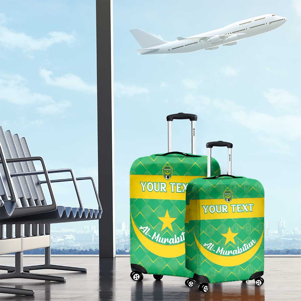 Custom Mauritania Beach Soccer 2025 Luggage Cover Go Al-Murabitun Go