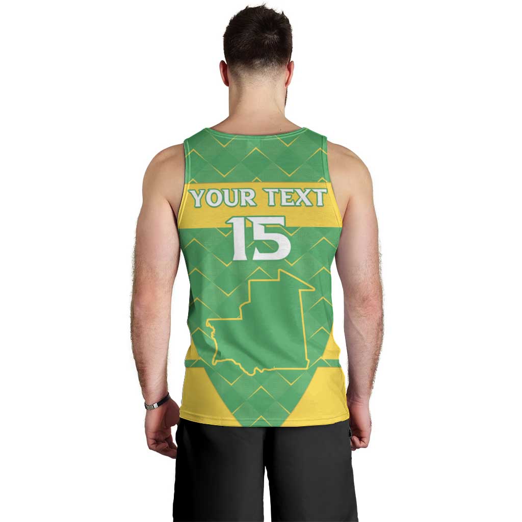 Custom Mauritania Beach Soccer 2025 Men Tank Top Go Al-Murabitun Go
