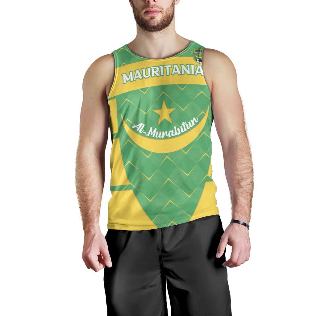 Custom Mauritania Beach Soccer 2025 Men Tank Top Go Al-Murabitun Go