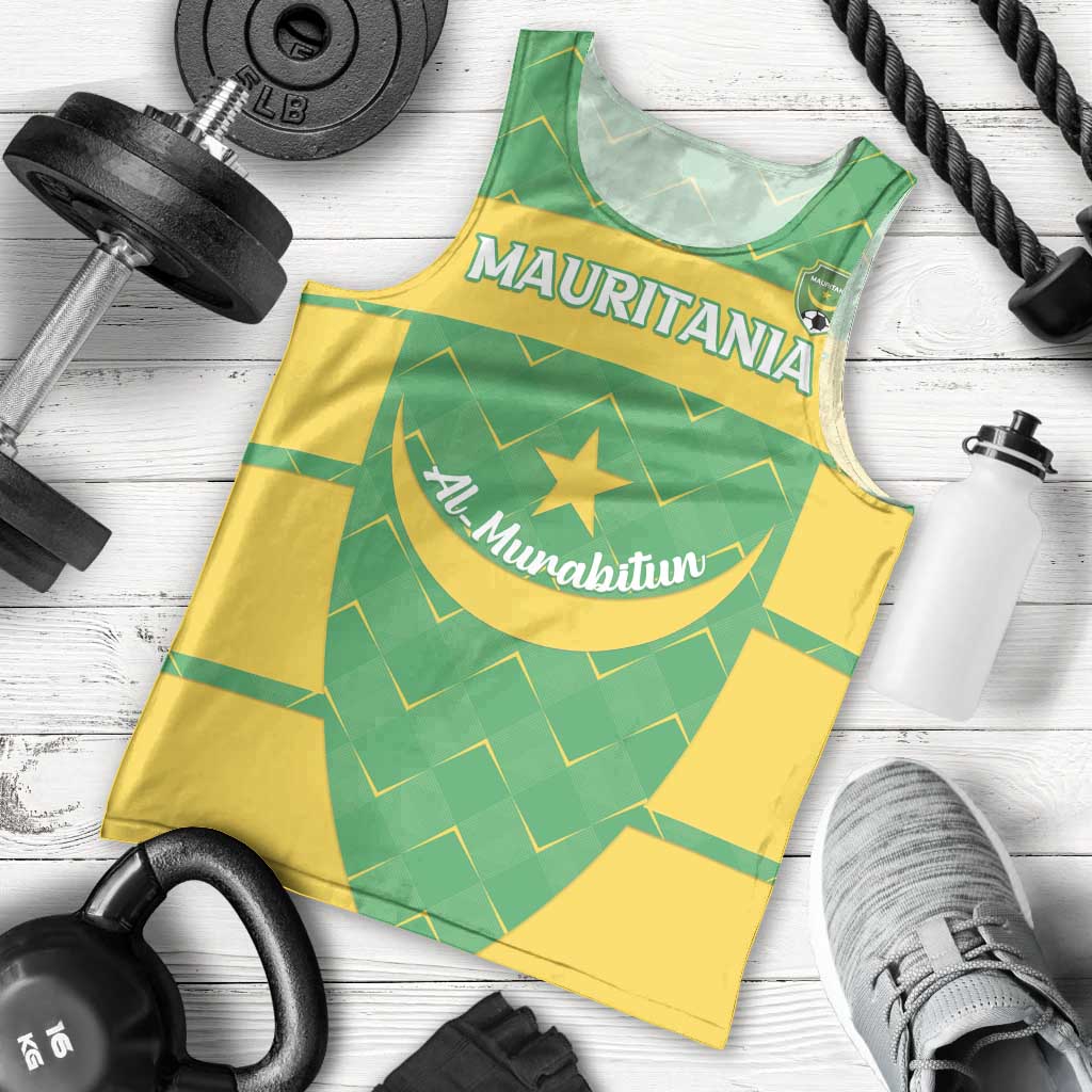 Custom Mauritania Beach Soccer 2025 Men Tank Top Go Al-Murabitun Go