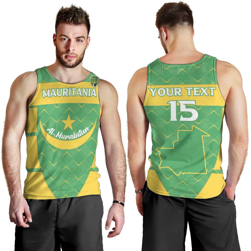 Custom Mauritania Beach Soccer 2025 Men Tank Top Go Al-Murabitun Go