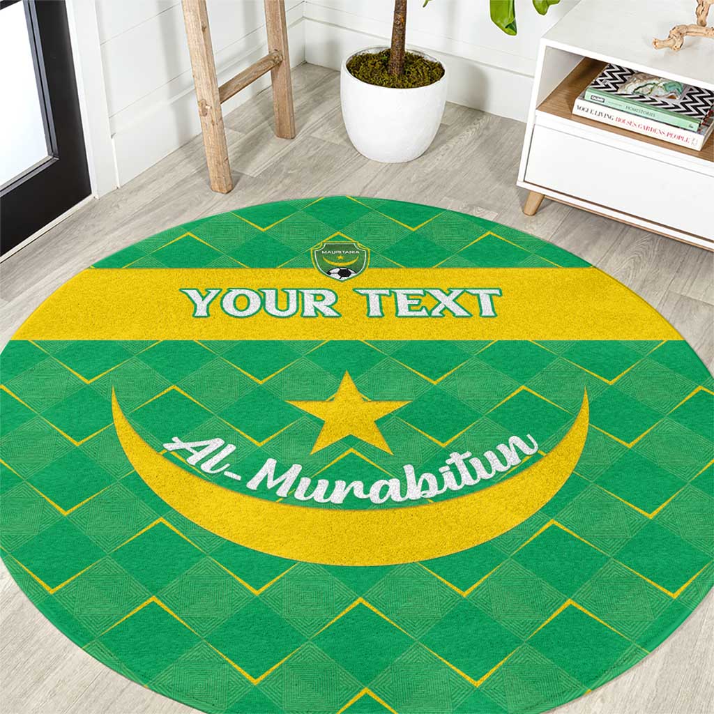 Custom Mauritania Beach Soccer 2025 Round Carpet Go Al-Murabitun Go