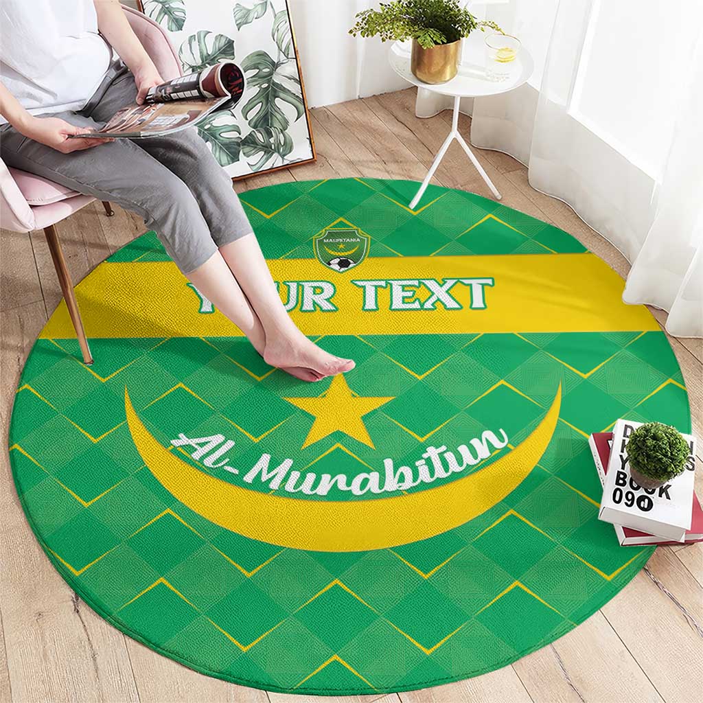Custom Mauritania Beach Soccer 2025 Round Carpet Go Al-Murabitun Go