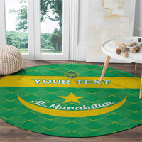 Custom Mauritania Beach Soccer 2025 Round Carpet Go Al-Murabitun Go