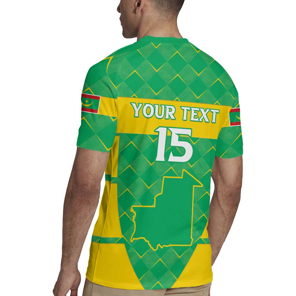 Custom Mauritania Beach Soccer 2025 Rugby Jersey Go Al-Murabitun Go