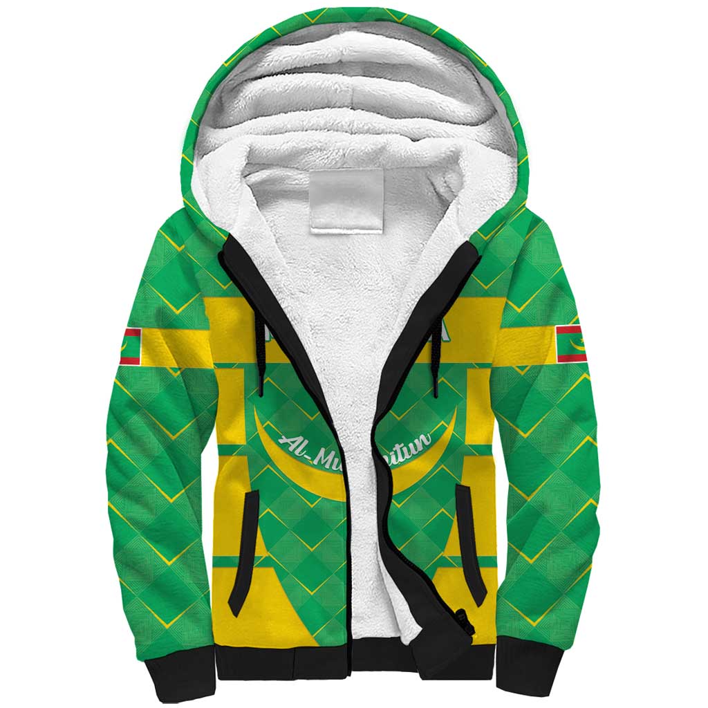 Custom Mauritania Beach Soccer 2025 Sherpa Hoodie Go Al-Murabitun Go