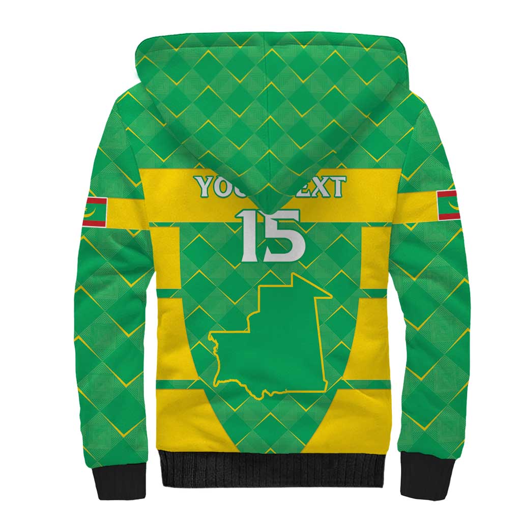 Custom Mauritania Beach Soccer 2025 Sherpa Hoodie Go Al-Murabitun Go