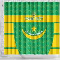 Custom Mauritania Beach Soccer 2025 Shower Curtain Go Al-Murabitun Go