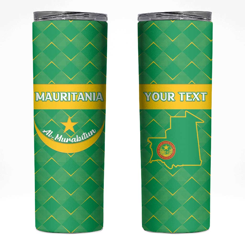 Custom Mauritania Beach Soccer 2025 Skinny Tumbler Go Al-Murabitun Go
