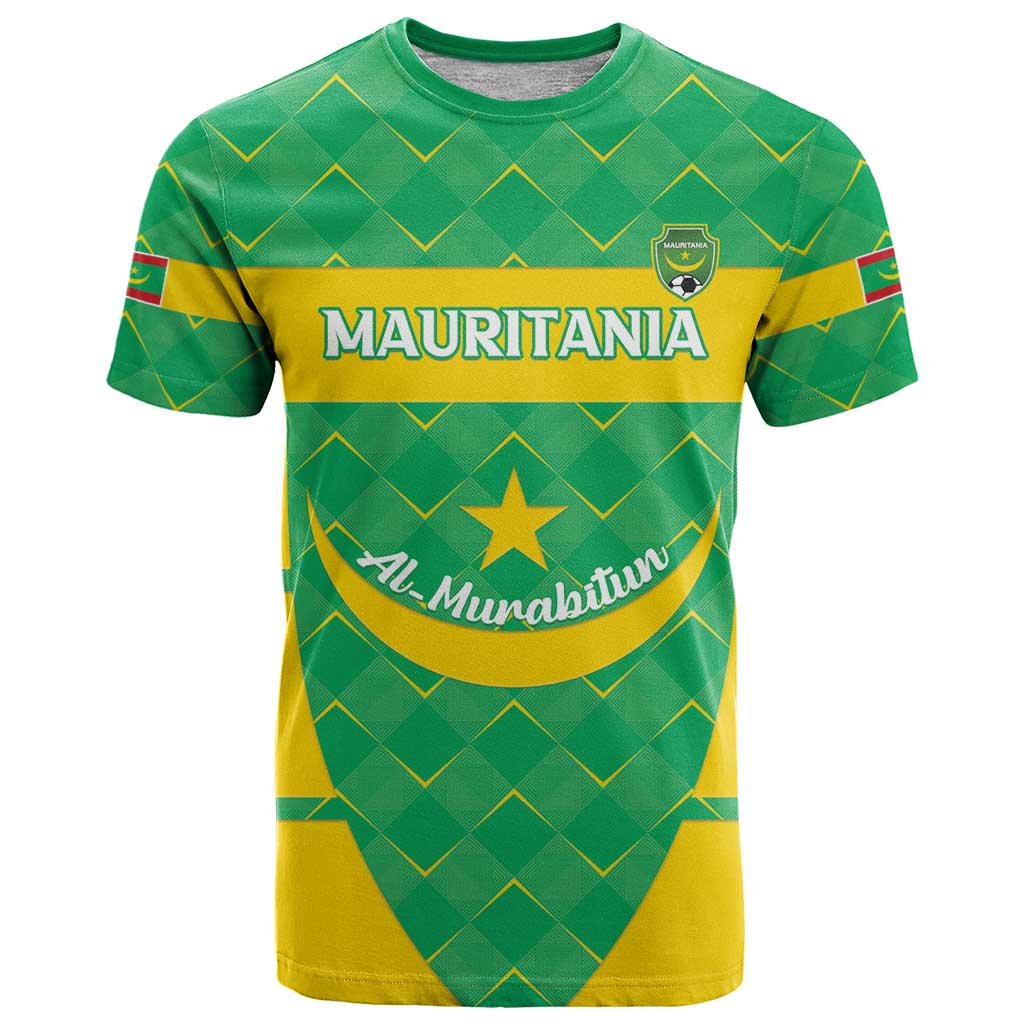 Custom Mauritania Beach Soccer 2025 T Shirt Go Al-Murabitun Go
