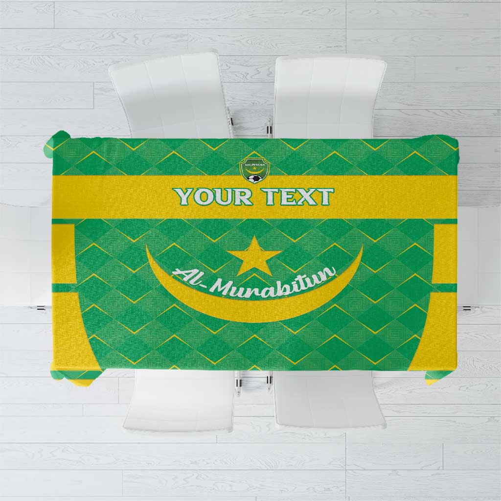 Custom Mauritania Beach Soccer 2025 Tablecloth Go Al-Murabitun Go