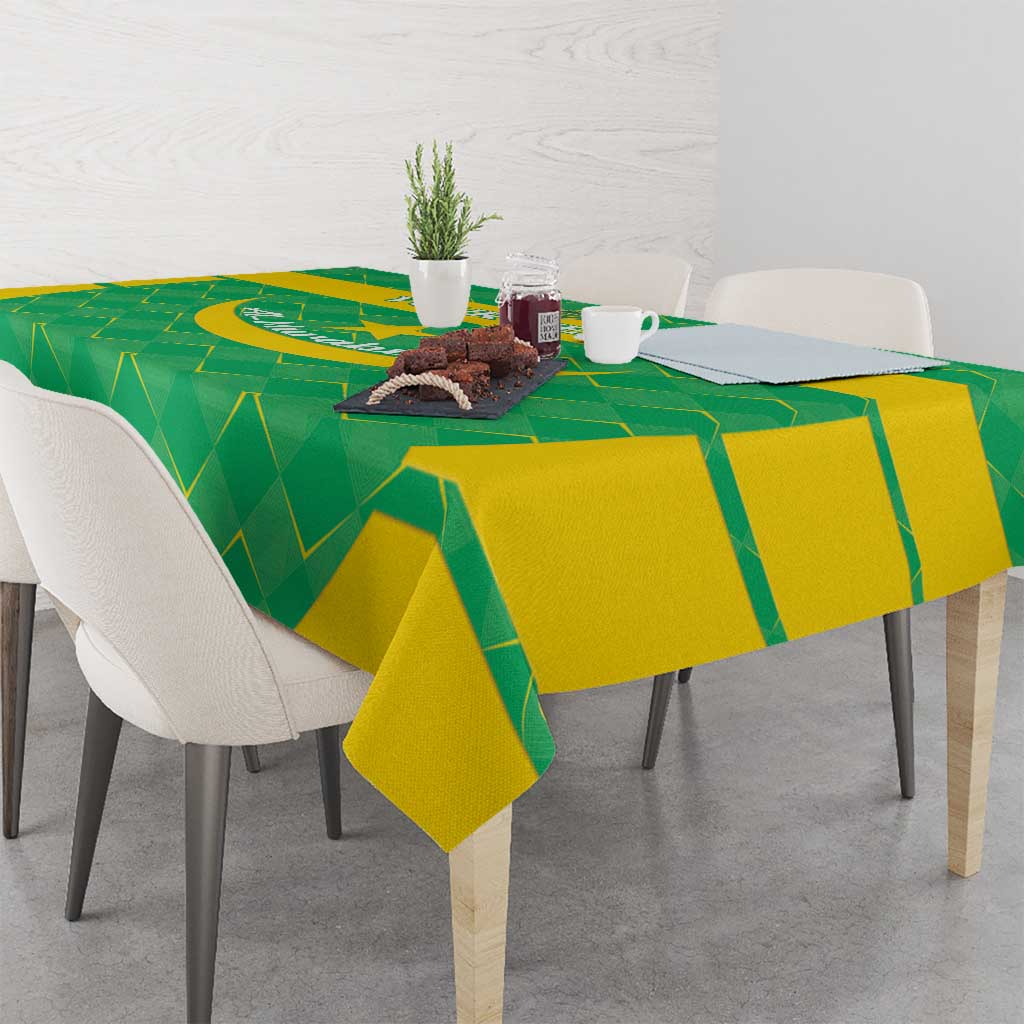 Custom Mauritania Beach Soccer 2025 Tablecloth Go Al-Murabitun Go