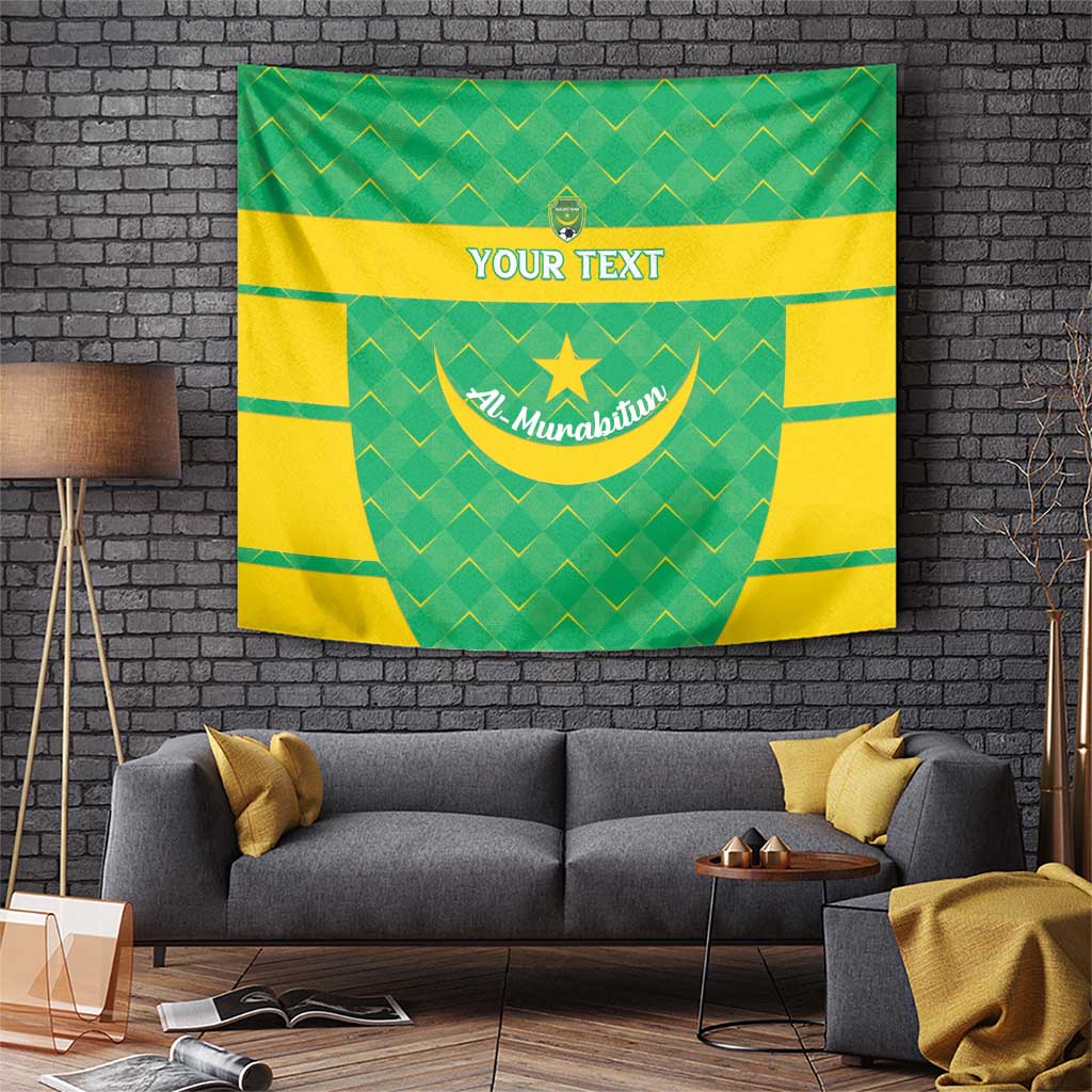Custom Mauritania Beach Soccer 2025 Tapestry Go Al-Murabitun Go