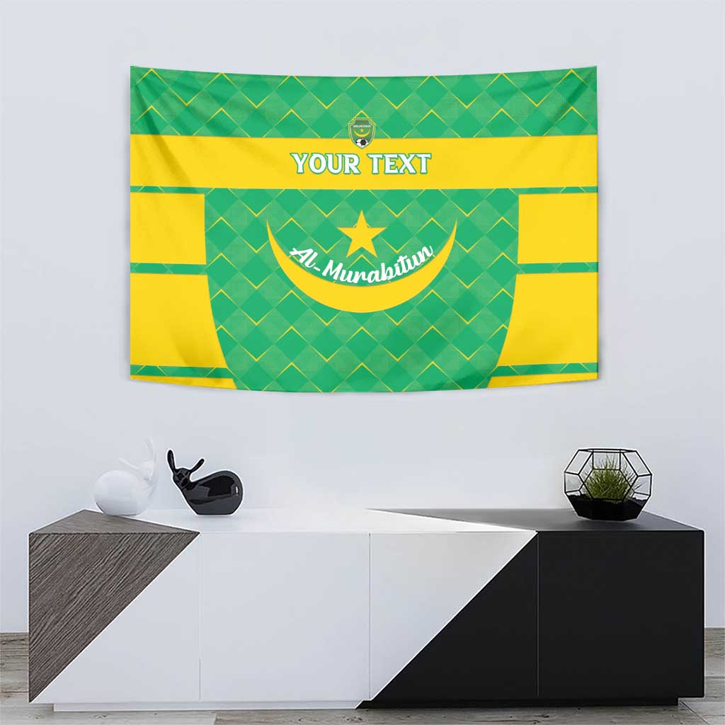 Custom Mauritania Beach Soccer 2025 Tapestry Go Al-Murabitun Go